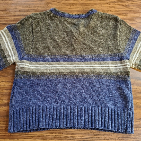 Vintage Canon River Blues V-Neck Cropped Sweater - Picture 5 of 5